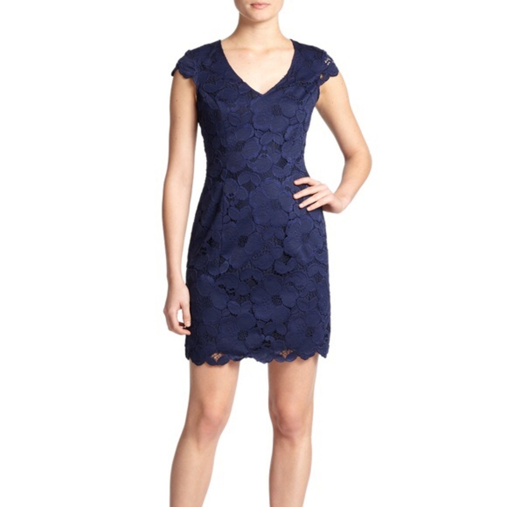 Lilly Pulitzer navy lace dress
